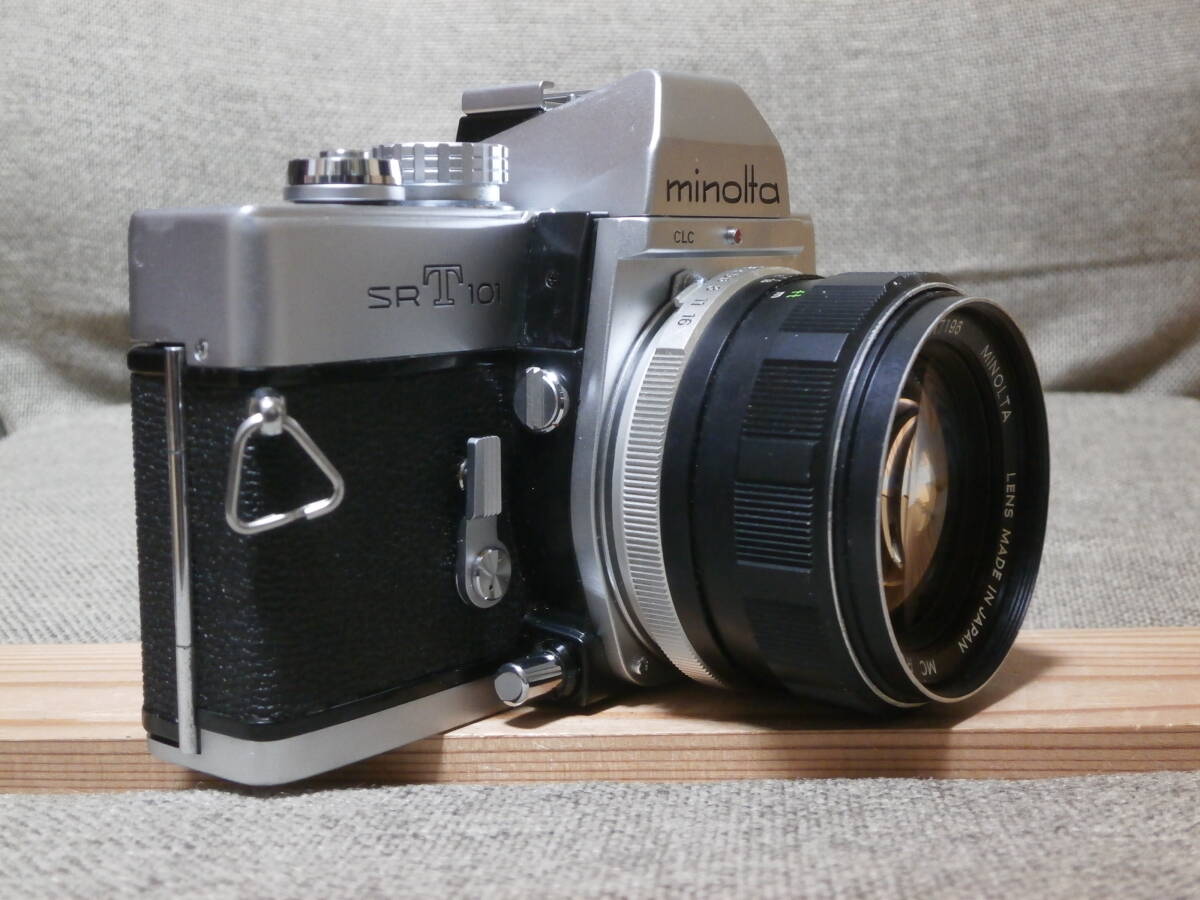minolta SRT 101 MC ROKKOR-PF 1:1.4 f=58mm レンズ付き　動作確認済み_画像3