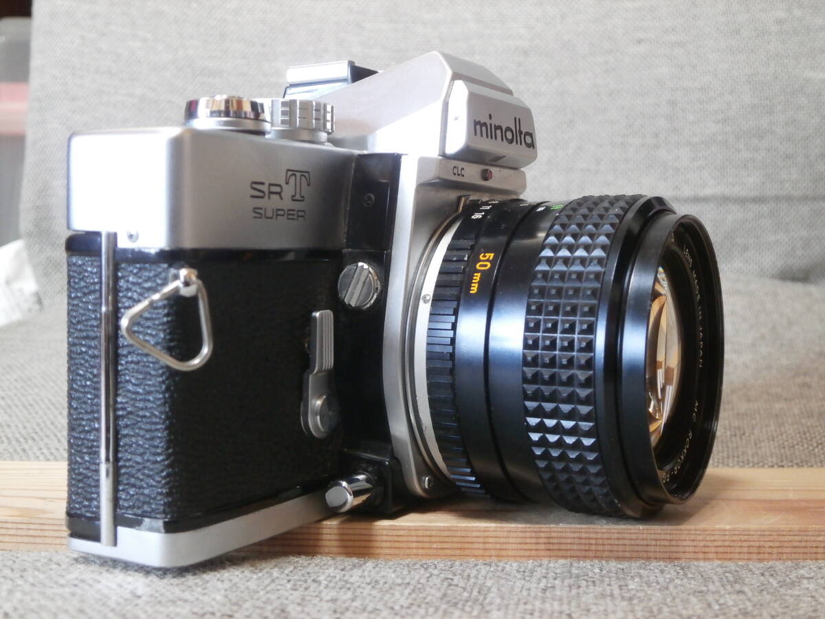 minolta SRT SUPER MC ROKKOR-PG 1:1.4 f=50mm レンズ付き　動作確認済み_画像3
