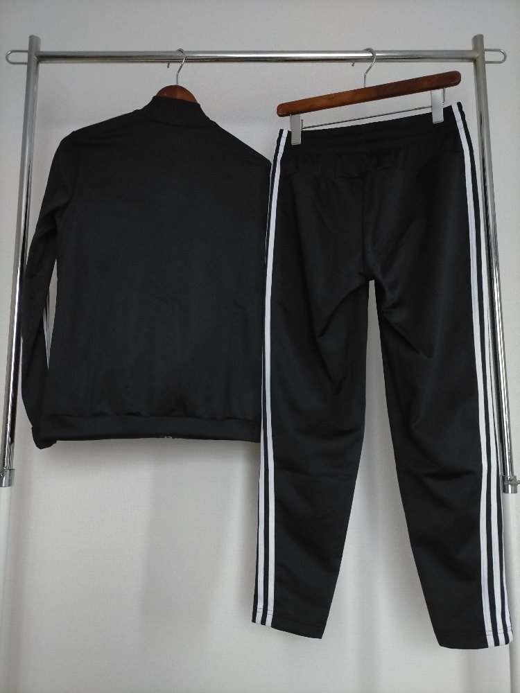  прекрасный товар adidas ESSENTIALS 3-STRIPES TRACK SUIT Adidas Esse n автомобиль ruz3 полоса -тактный Lux -tsuOT чёрный × белый * верх и низ выставить 