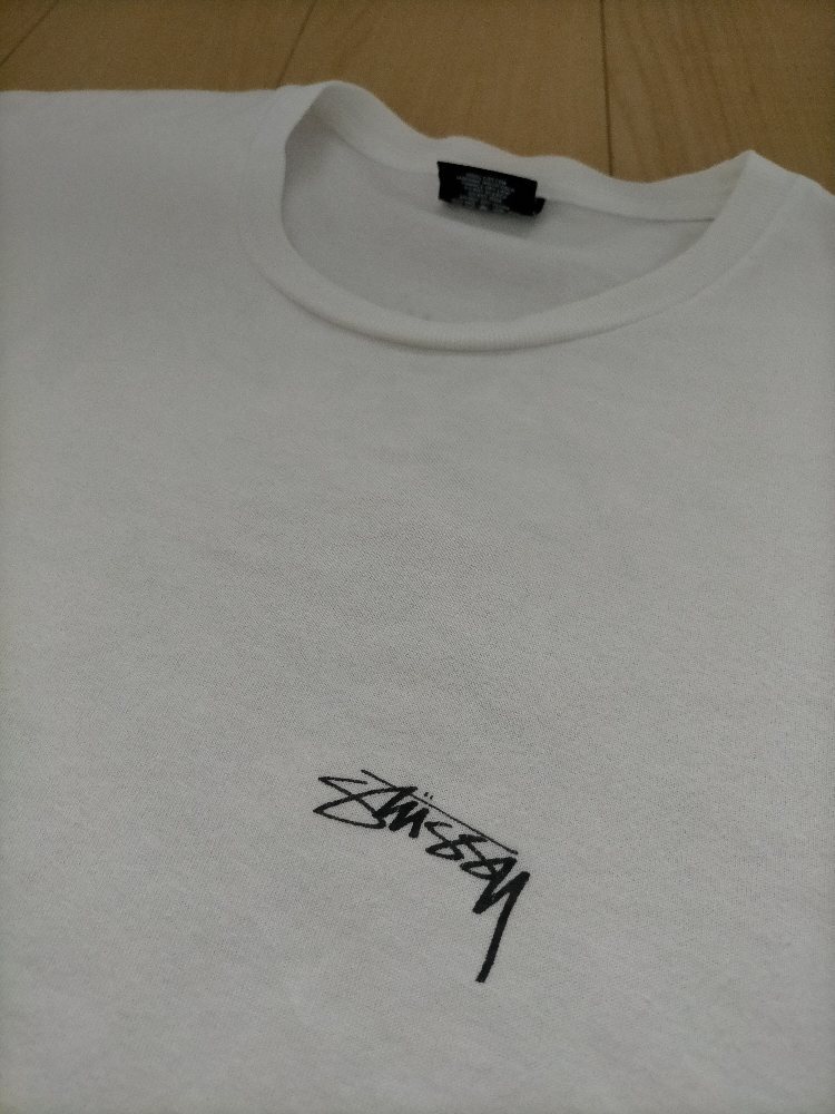 ビッグサイズ 17ss stussy Dead Roses ステューシー ストックロゴ 摘み取られたバラ グラフィックプリント Tシャツ XL の画像3