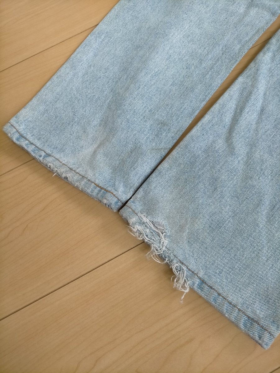 90s USA製 ビンテージ 94年 Levi's505-4834 リーバイス505 アイスブルー デニムパンツ W31L32 ★501ジーンズアメカジ古着_画像6