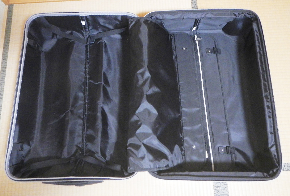 * used good goods! suitcase ( large ) silver | black *