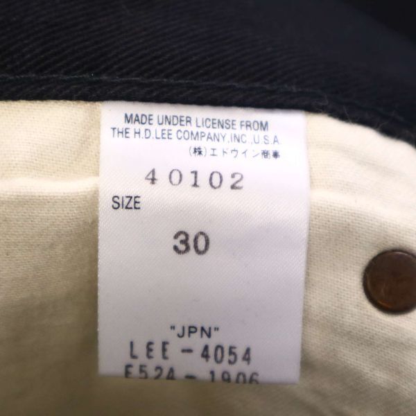 Lee リー LETTERMAN CORDS レターマンコーズ 復刻 40102 ブーツカット デニム パンツ ジーンズ Sz.30 メンズ 日本製 I4B00623_3#Rの画像10