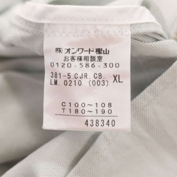 【新品 未使用】 CK Calvin Klein カルバンクライン 春夏 鹿の子★ ジップ シャツ ブルゾン Sz.XL メンズ 大きいサイズ I4T01273_4#Mの画像8