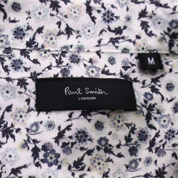 Paul Smith LONDON ポールスミス 【INDIAN FLORAL SS PRINT SHIRT】 花柄 フローラル総柄 半袖 シャツ Sz.M　メンズ 日本製　I4T01340_4#A_画像5