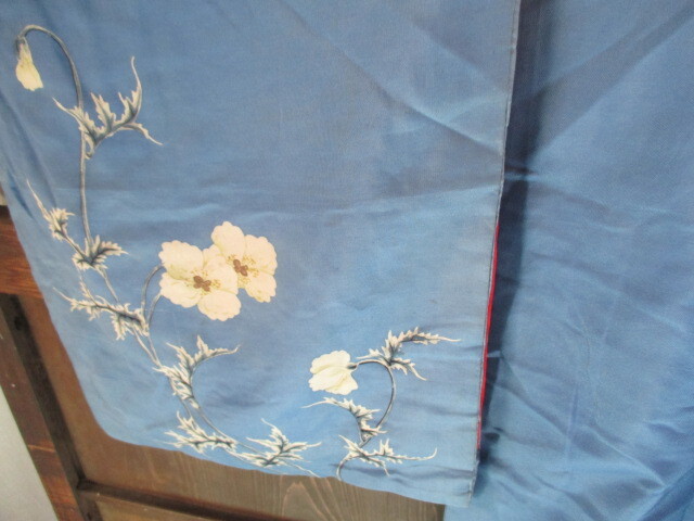 { мир } античный кимоно кимоно с длинными рукавами натуральный шелк три . туловище обратная сторона (. перо 2 -слойный ) кромка хлопок ввод старый ткань 