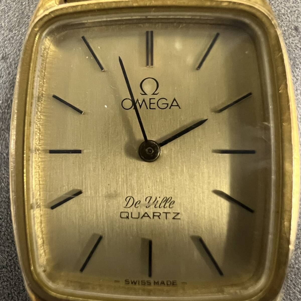 1000円スタート【動作未確認】OMEGA オメガ DE VILLE デビル クォーツ quartz 1350 腕時計 レディース 中古の画像4