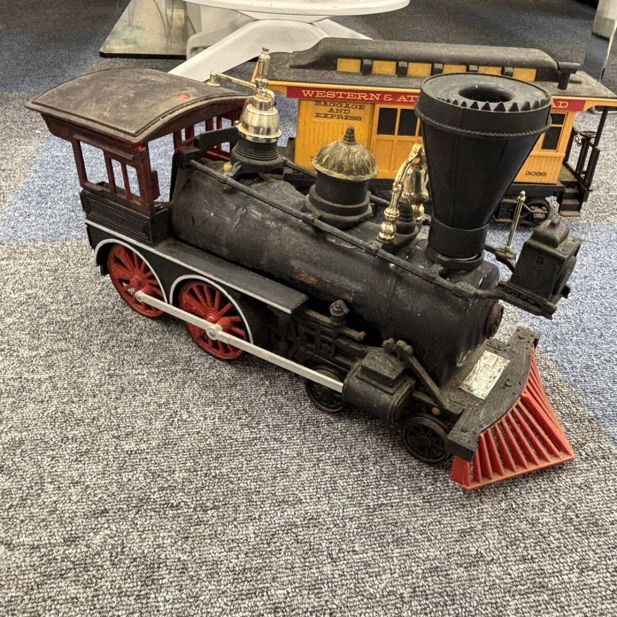 1000円スタート【まとめ3点】ブリキ TEN WHEEL-ENDER LOCOMOTIVE・1883 DECANTER Beam 置物 中古_画像7