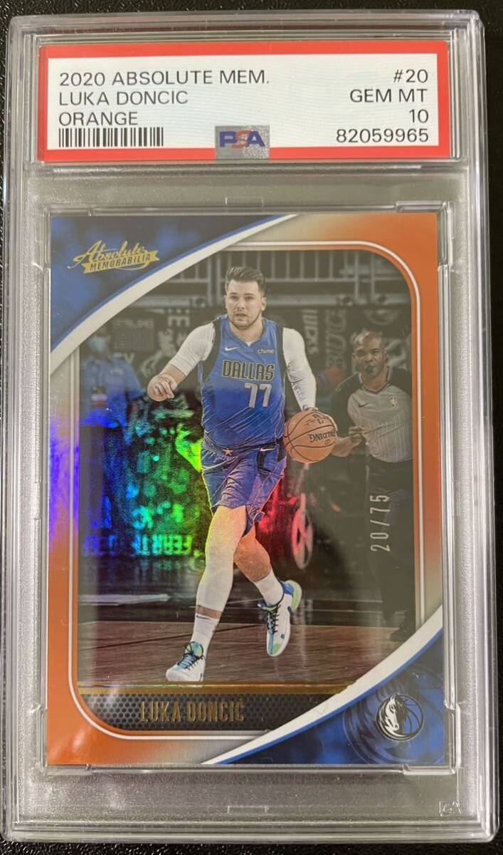 75枚限定 PSA10 鑑定済 2020-21 Panini status luka doncic パラレルカード NBAカード  満点 ルカ ドンチッチ 大活躍！の画像1