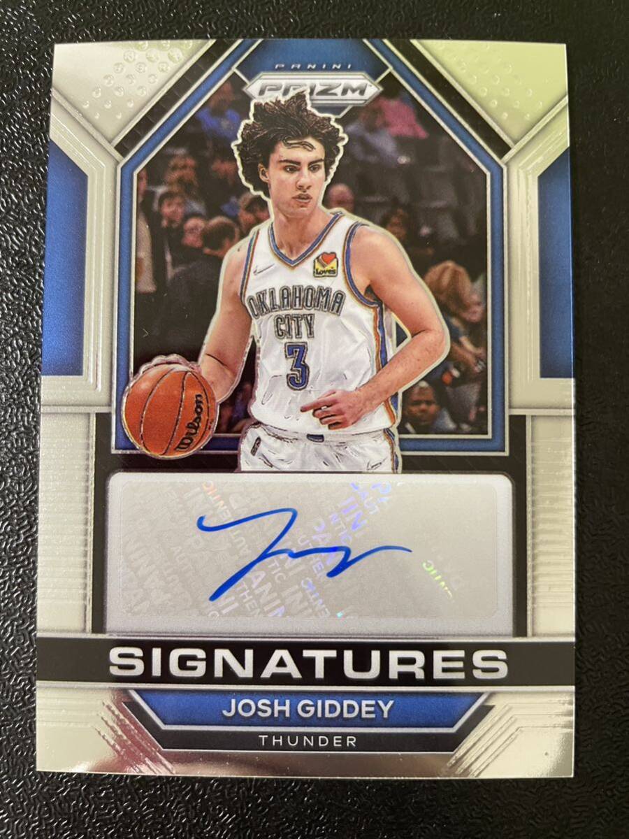 1円スタート！2022-23 Panini prizm josh giddey 直筆サインカード　Autograph 大活躍！プレーオフ！_画像1