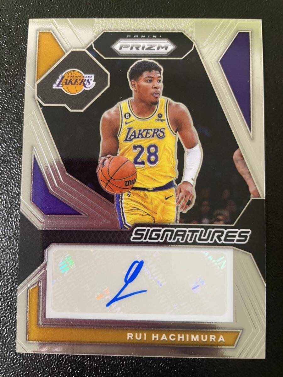 1 jpy start!2023-24 Panini prizm... autograph autograph card HACHIMURA rui Autograph Ray The Cars uniform large activity!