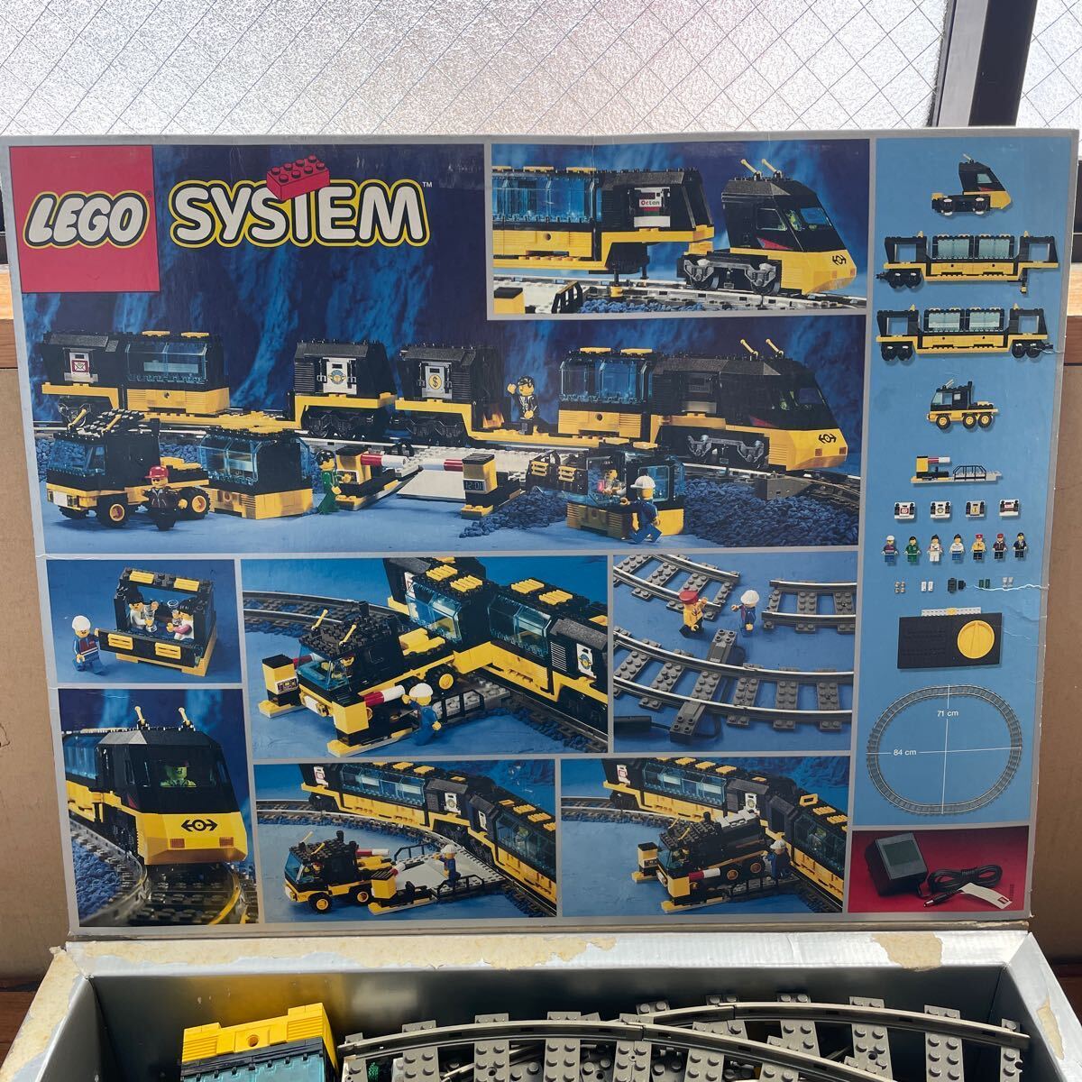ゼyD#90 LEGO SYSTEM Trains: Cargo Railway 4559 当時物 昔のLEGO 記入あり 現状品 対象年齢7-12歳 ブロック プラレール レール レゴ _画像2
