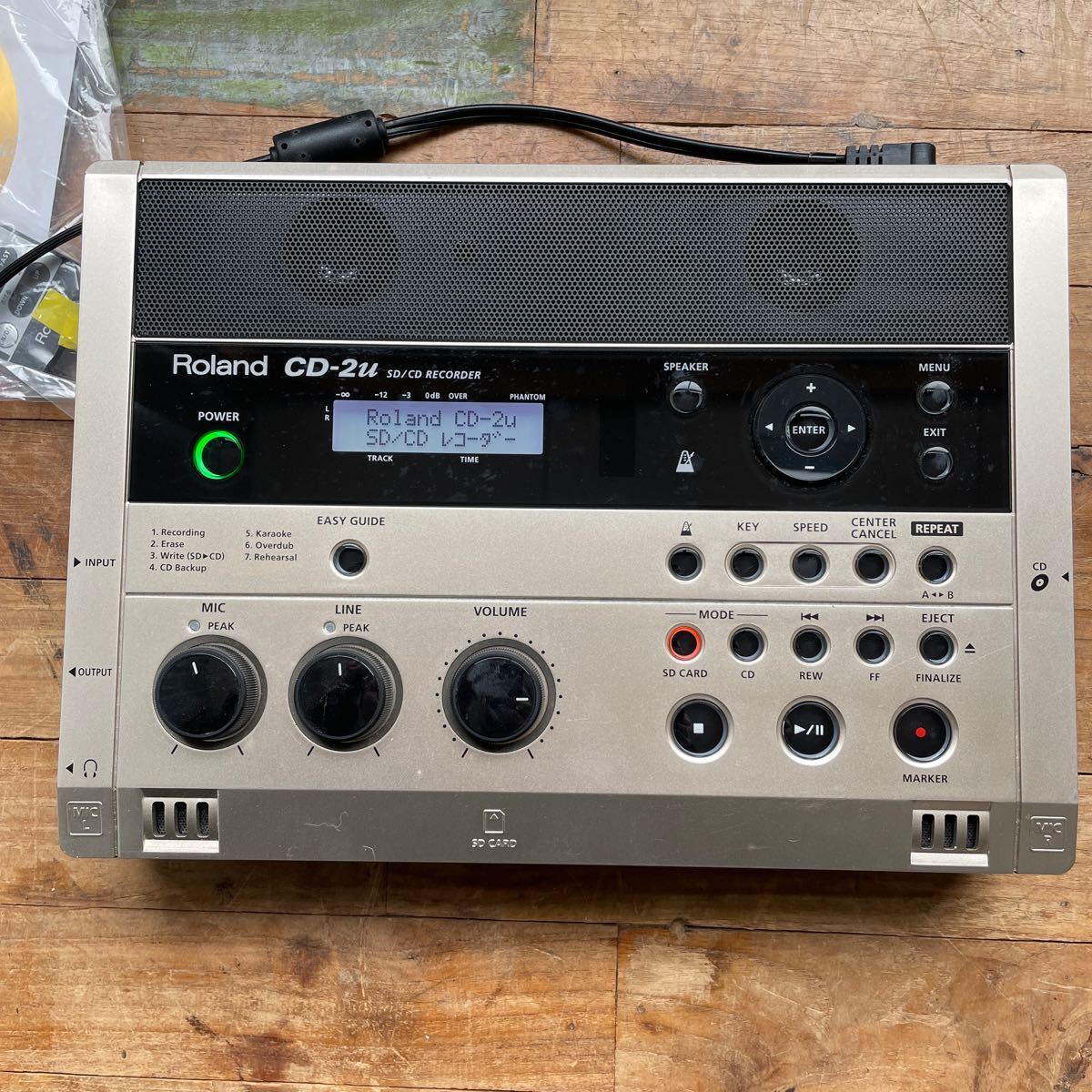 ゼyC#112 動作品 Roland CD-2u SD/CD RECORDER 録音 再生 CD制作 音楽や語学トレーニング SD/CDレコーダー の画像3