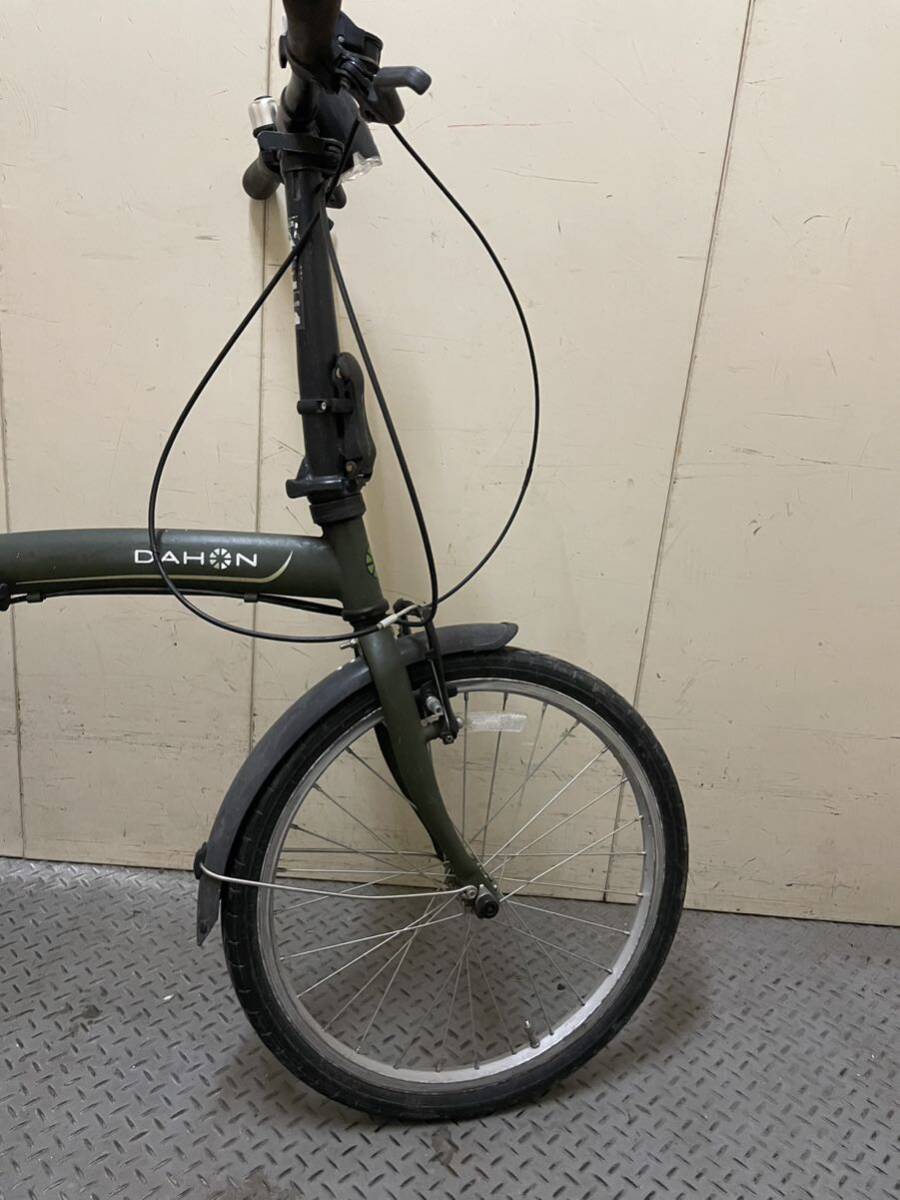 錬楽C#61 DAHON SUV 06 カーキ 折りたたみ自転車 長期保管 中古現状品 直接引取り大歓迎 長野県長野市