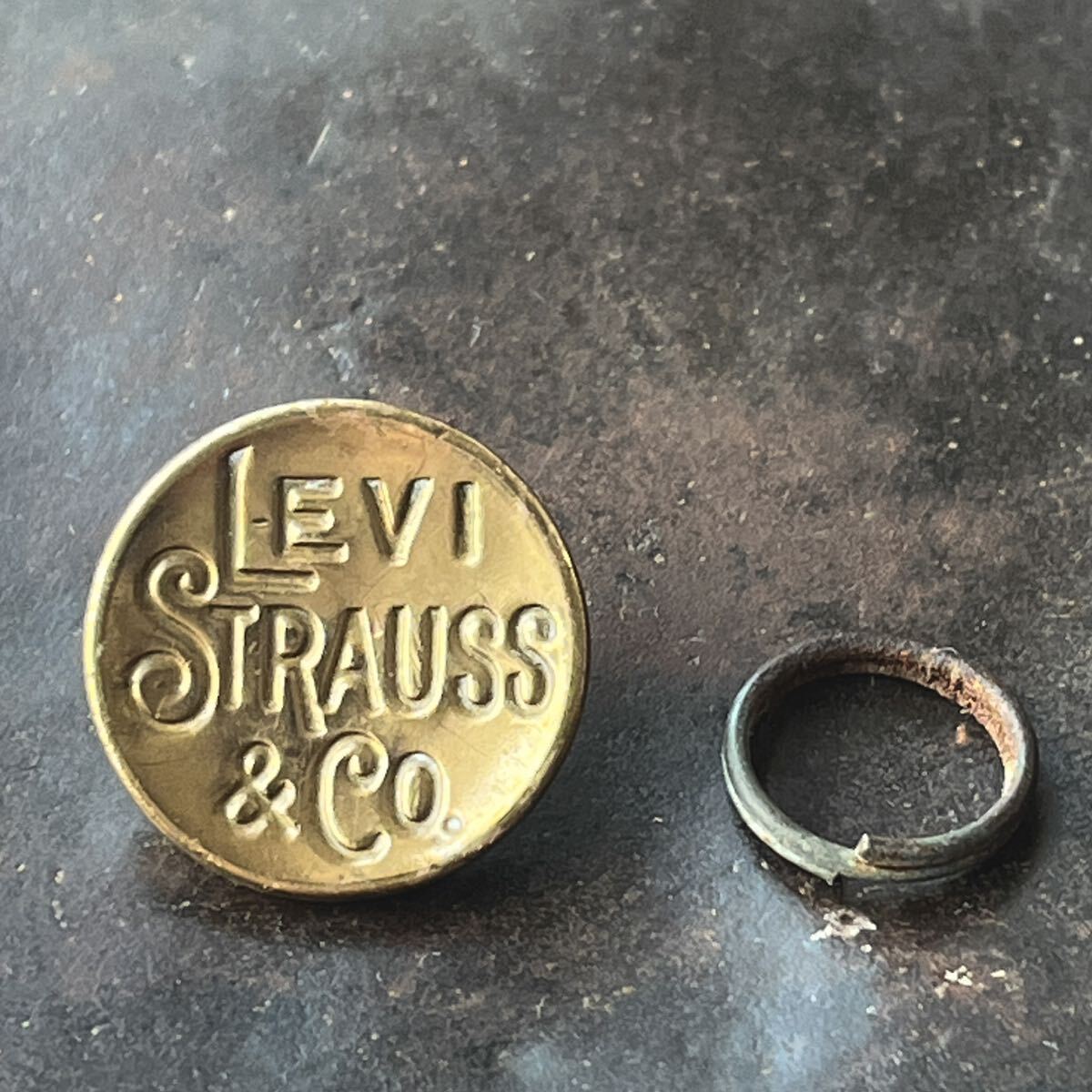  ultra rare Levi\'s antique change button USA Carhartt LVC coverall Brass overall 10s old clothes 30s Levi's Levis Vintage 501XX