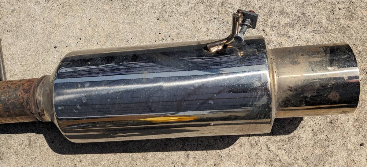 [中古]CT9A AMC RACING TYPE SPORTS MUFFLER(三菱ランサーエボリューション7) サイレンサー付_画像7