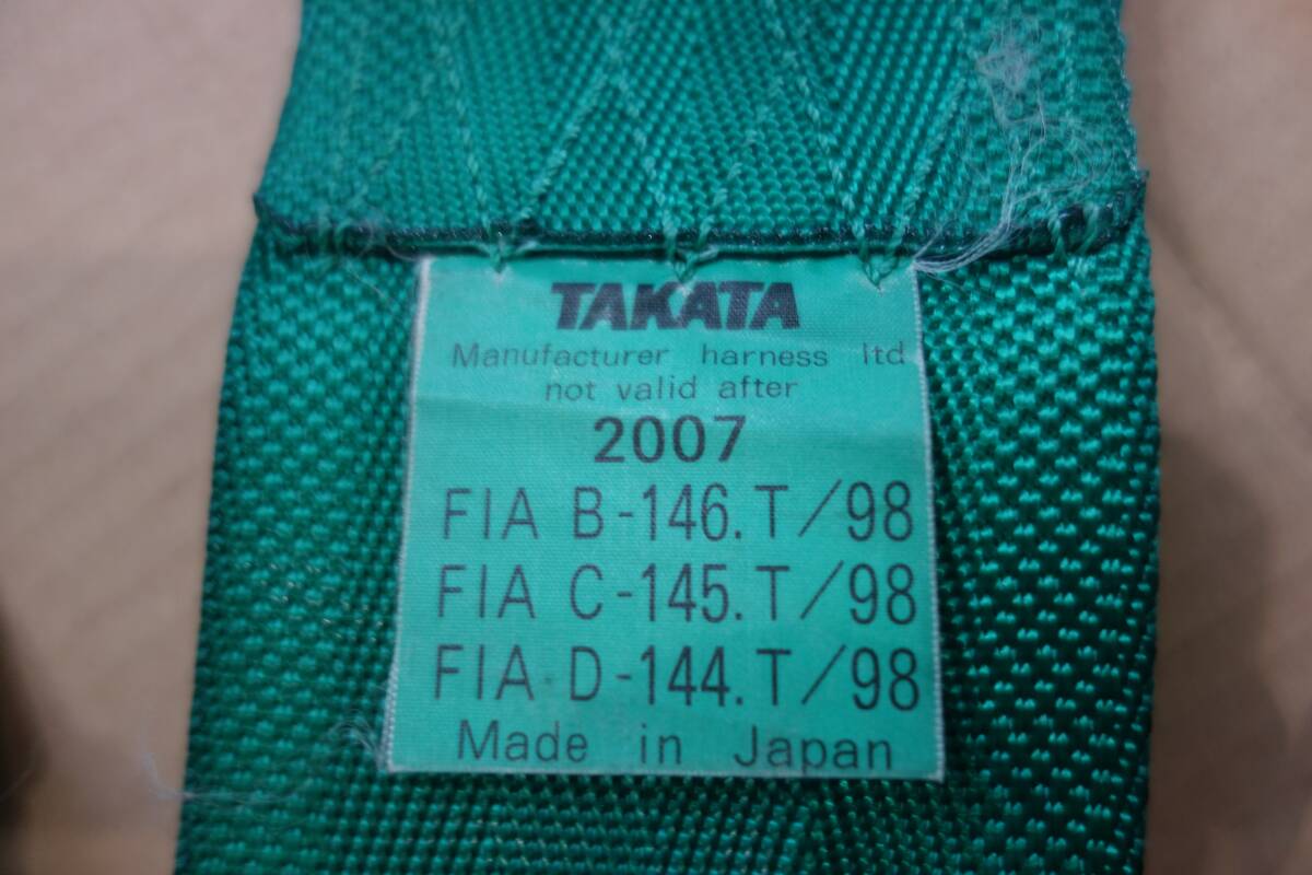 タカタ TAKATA 5点式シートベルト レーシングハーネス フルハーネス センターカムロック サーキット ドリフト タイムアタック 本物 日本製の画像9