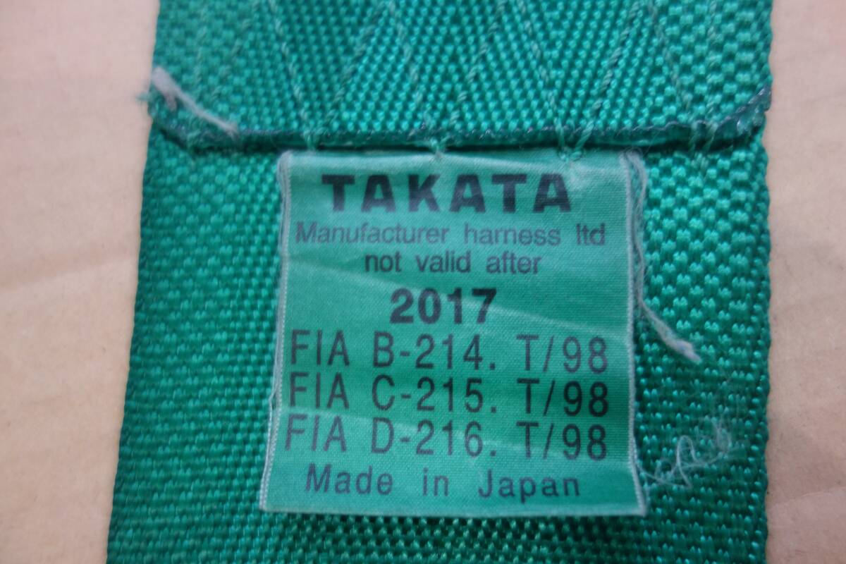 タカタ TAKATA 5点式シートベルト レーシングハーネス フルハーネス センターカムロック サーキット ドリフト タイムアタック 本物 日本製の画像10