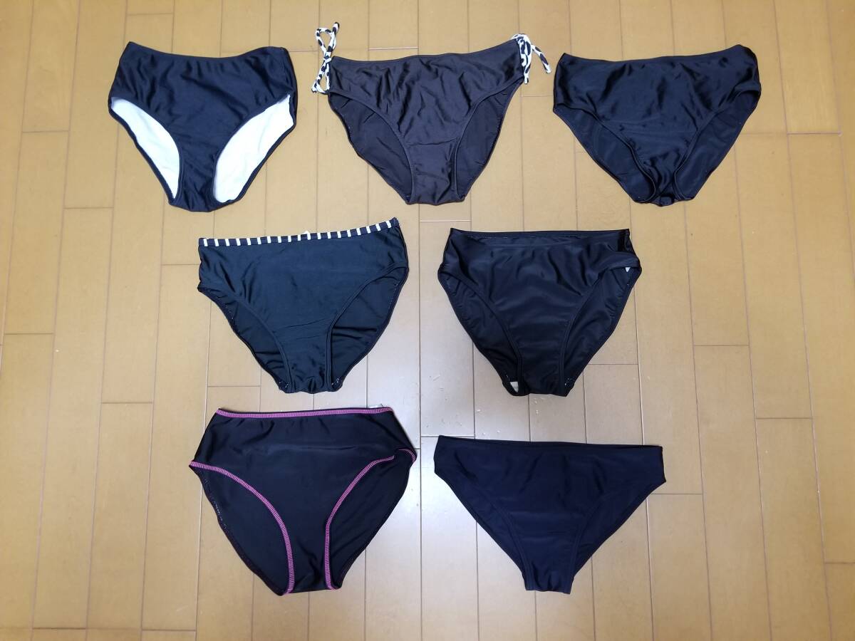 黒系ビキニのパンツだけ７枚セット 中古の画像1