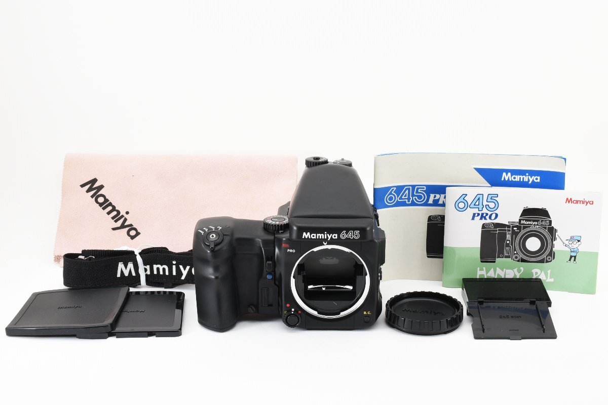 【美品】マミヤ Mamiya 645 PRO 中判カメラ AEファインダー 120フィルムバック 動作確認済み！2104756