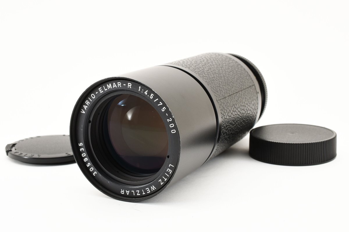 【美品】ライカ LEICA VARIO ELMAR R 75-200mm f/4.5 3カム 高級 ズームレンズ Rマウント 試写・動作確認済み！2105963