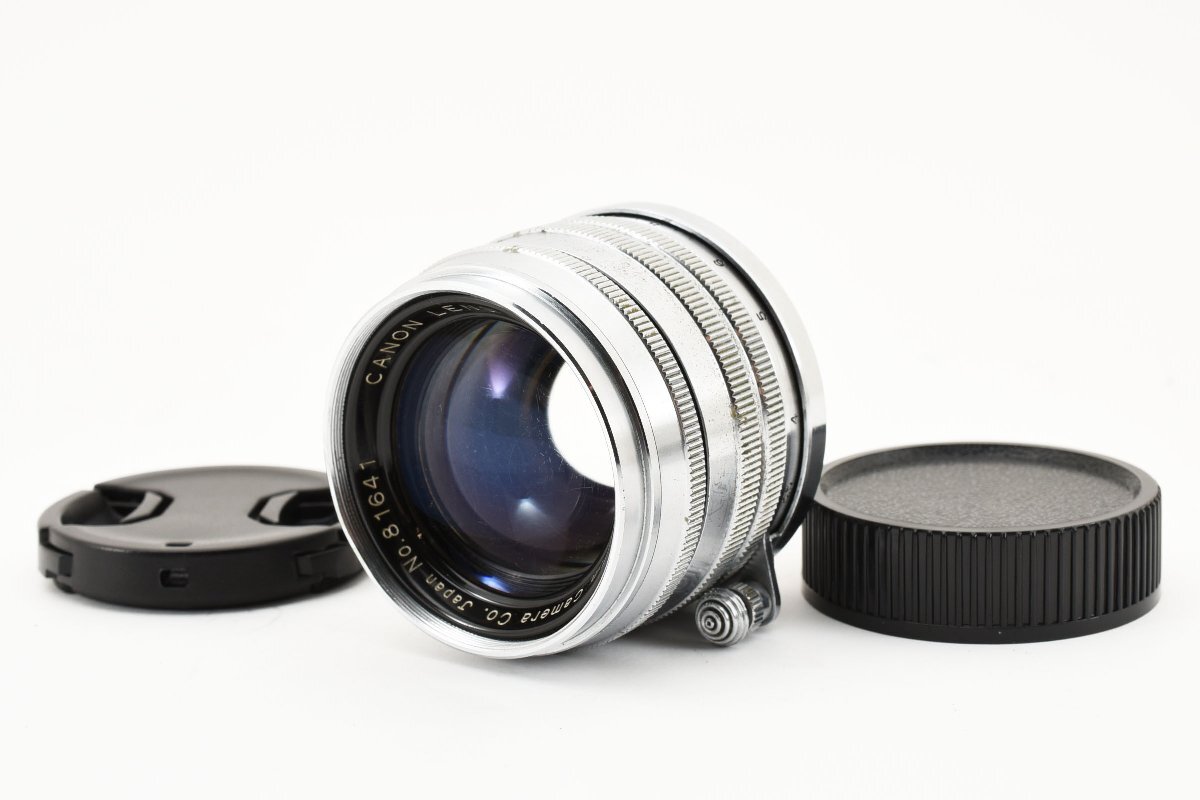 【レア良品】キャノン Canon 50mm f/1.8 LTM 大口径 高級 単焦点レンズ L39マウント 試写・動作確認済み！2105959