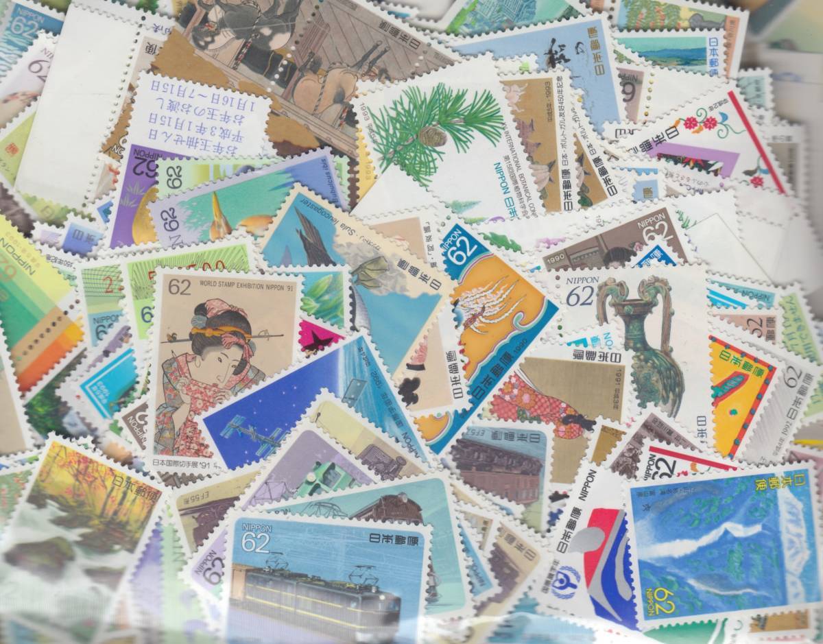 (H003)通信用62円切手100枚 未使用の画像1