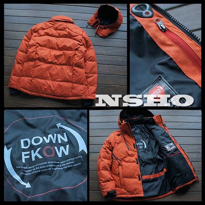 最高級4万 完売◆GABRIEL■国内未販売 DOWN FKOW スキー 登山 OUTDOOR 軽量ダウンジャケット/表記M程度の画像2