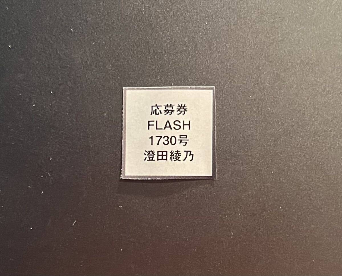 ☆FLASH 1730号（最新号） 澄田綾乃 直筆サイン入りチェキ 応募券☆の画像1