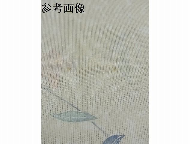 平和屋-こころ店■夏物　小紋　反物　着尺　絽　枝花文　洗える着物　未使用　AAAE7679Auw_画像10