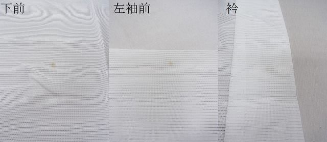 平和屋1■夏物 男性 長襦袢 絽 白色 洗える着物 CAAC4425chの画像9