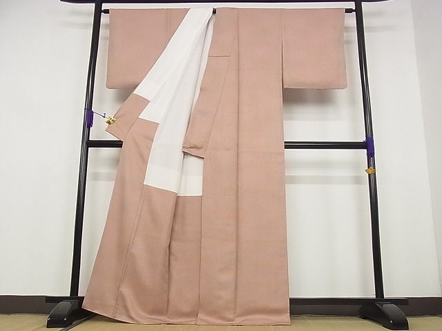 平和屋川間店■上質な小紋　作家物　草木染　霞文　暈し染め　着丈167.5cm　裄丈64cm　正絹　逸品　B-ey2978_画像3