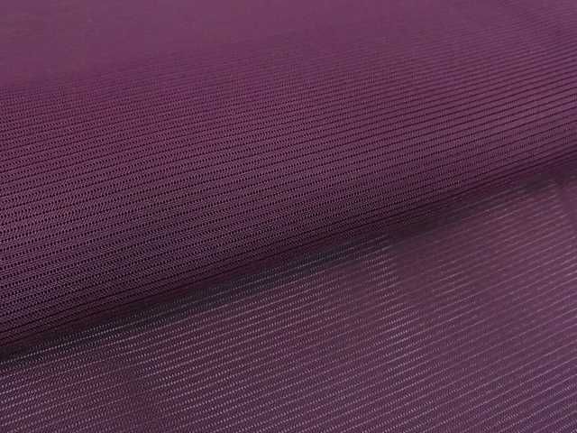 平和屋川間店■夏物　色無地　絽　似せ紫色　洗える着物　az4415_画像5