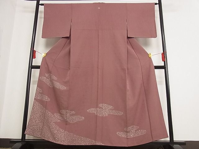 平和屋川間店■豪華色留袖　霞文　着丈157cm　裄丈62cm　正絹　逸品　B-oa6139_画像1