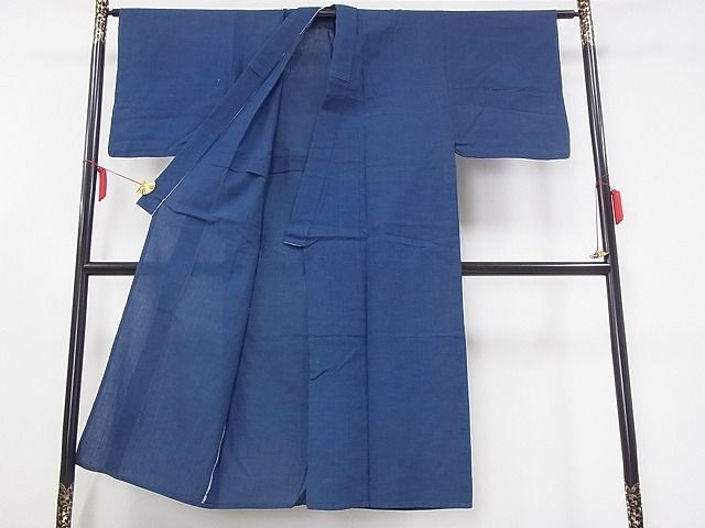 平和屋川間店■男性　しじら織　夏物　浴衣　格子　綿　逸品　A-ta5640_画像2