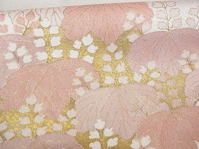 平和屋川間店■豪華色留袖　刺繍　草花菱文　金彩　着丈158.5cm　裄丈65cm　正絹　逸品　A-ta3385_画像7