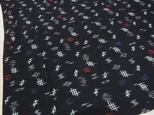 平和屋-こころ店■久留米絣 単衣 飛鳥文 綿 逸品 AAAC8975Ackの画像4