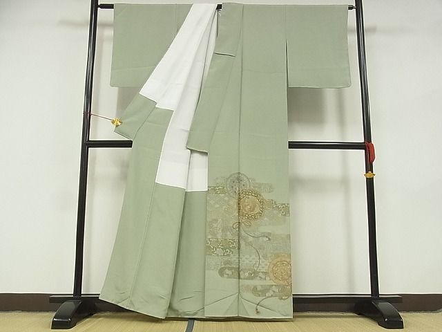 平和屋-こころ店■豪華色留袖 中国三大刺繍 汕頭刺繍 スワトウ刺繍 鳳凰花文 正絹 逸品 AAAC9956Bzgの画像2