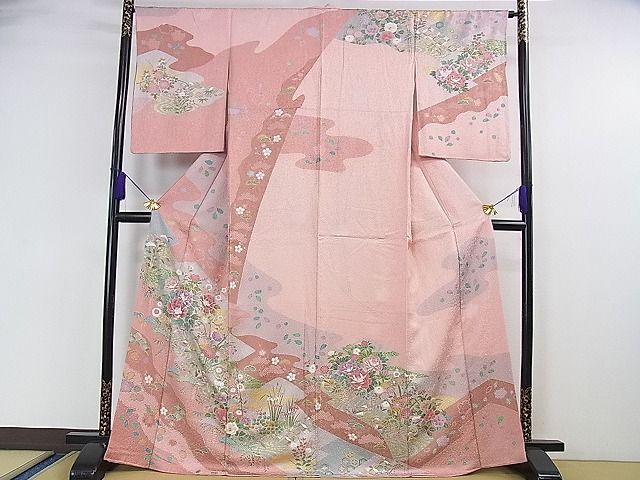 平和屋2■訪問着 鴛鴦花文 金彩 逸品 DAAB9153eeeの画像1