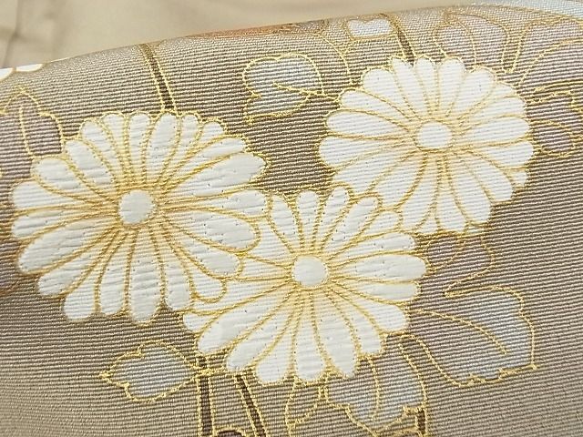 平和屋-こころ店■訪問着　刺繍　枝花文　金彩　正絹　逸品　AAAC4982Bwt_画像5