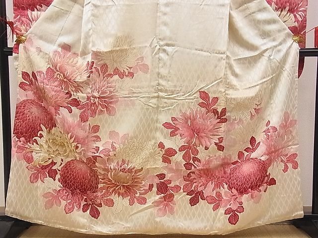 平和屋野田店■豪華振袖　金糸刺繍　乱菊　金彩　逸品　BAAC2488sa_画像3