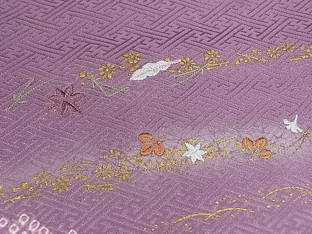 平和屋1■訪問着　刺繍　絞り　遠山吹き寄せ文　暈し染め　金彩　逸品　CAAC7955ze_画像4