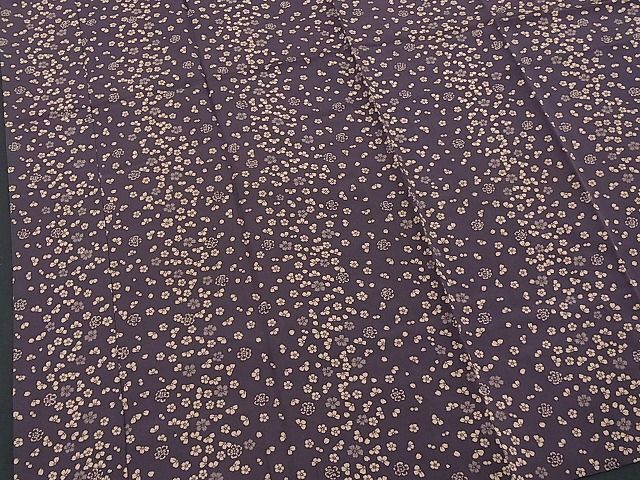 平和屋野田店■上質な長襦袢 無双仕立て 桜吹雪 逸品 BAAC3050ycの画像3