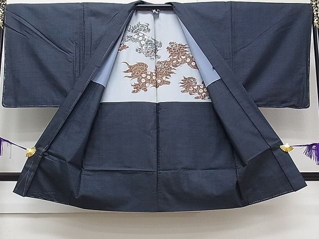  flat peace shop 1# man genuine Ooshima pongee ensemble 100 turtle . excellent article unused CAAC4385ch