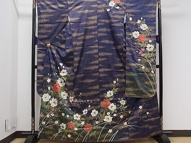 平和屋1■豪華振袖 枝花文 暈し染め 金彩 逸品 未使用 CAAA7800chの画像1