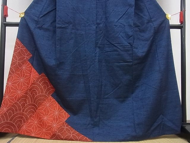 平和屋川間店■色留訪問着 紬地 刺繍 切嵌 吉祥文 三越扱い 逸品 n-sg1326の画像3