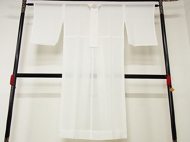 平和屋川間店■夏物 長襦袢 絽 白色 洗える着物 A-ck3222の画像2
