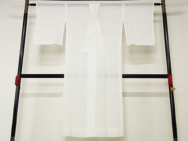 平和屋川間店■夏物 長襦袢 絽 白色 洗える着物 A-ck3222の画像1