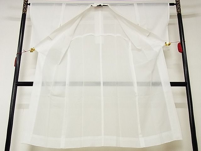 平和屋川間店■夏物 長襦袢 絽 白色 洗える着物 A-ck3222の画像3