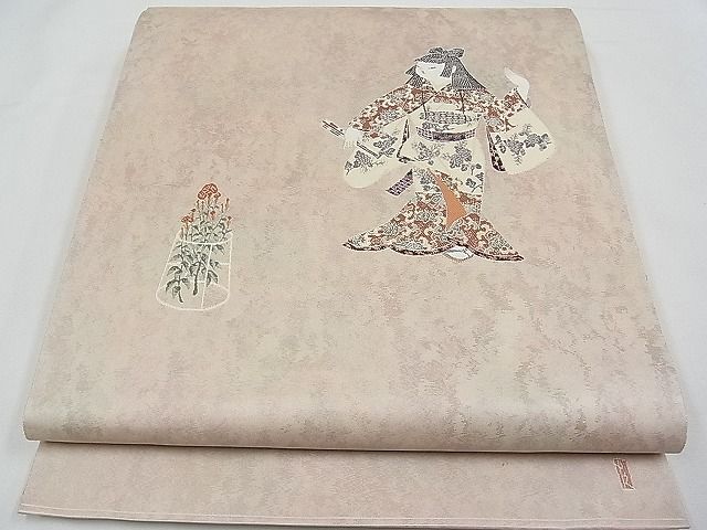 平和屋1■加賀友禅の巨匠 初代 由水十久 太鼓柄袋帯 舞 逸品 CAAC6690txの画像1